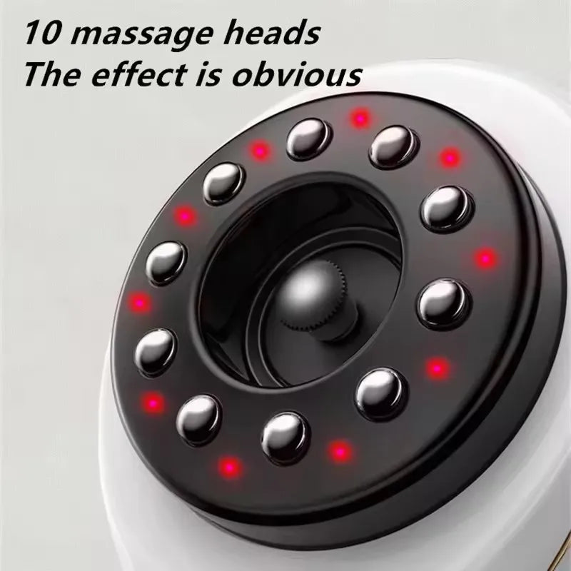 Electric Scraping Massage Cupping Body Massager Vacuum Cans Suction Cup Heating Fat Burner Anti-cellulite Massager