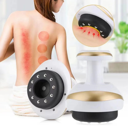 Electric Scraping Massage Cupping Body Massager Vacuum Cans Suction Cup Heating Fat Burner Anti-cellulite Massager