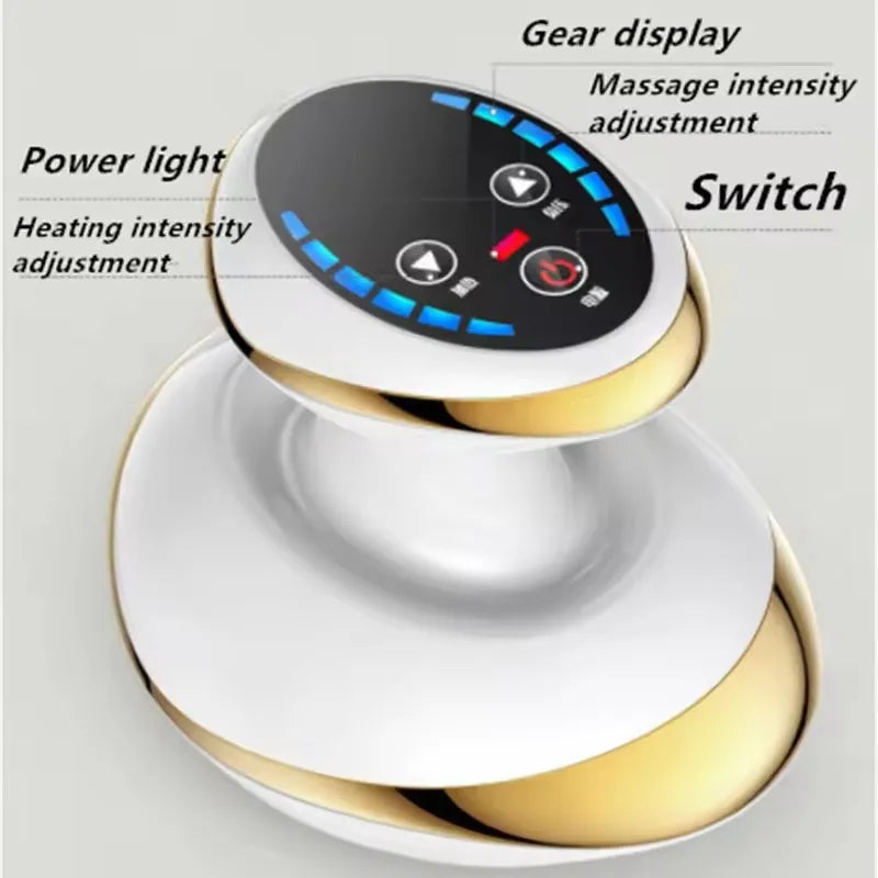 Electric Scraping Massage Cupping Body Massager Vacuum Cans Suction Cup Heating Fat Burner Anti-cellulite Massager