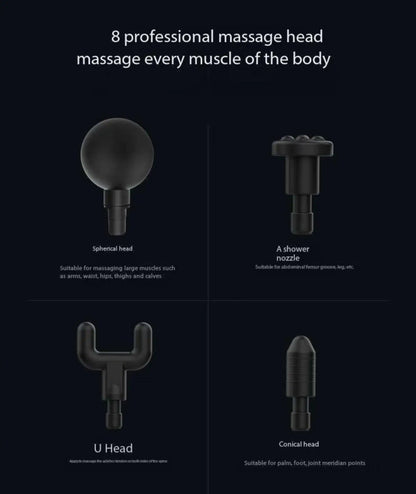 Lenovo Brand Fascia Gun Deeply Relieves Muscle Soreness Fitness and Relaxation Equipment LED Touch Screen 8Massage Head Gifts