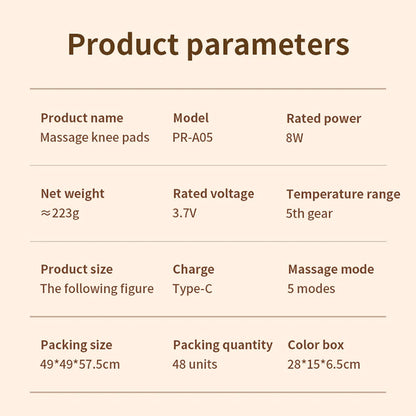 Cordless Heated Knee & Shoulder Brace for Joint Support & Recovery