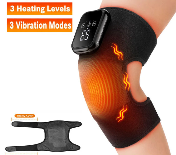 Electric Ankle Brace with Heat & Vibration Massage – Adjustable Support for Foot Pain, Arthritis & Plantar Fasciitis