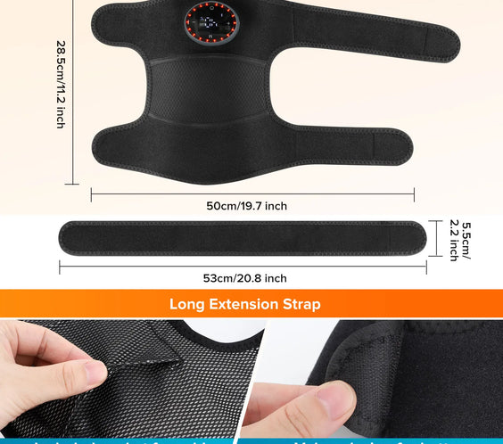 Cordless Heated Knee & Shoulder Brace for Joint Support & Recovery
