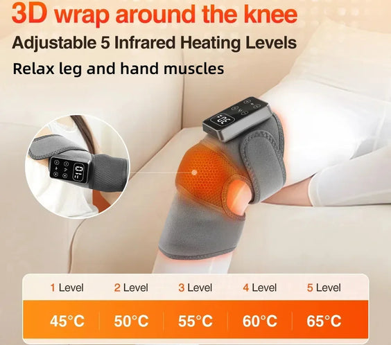 Cordless Heated Knee & Shoulder Brace for Joint Support & Recovery