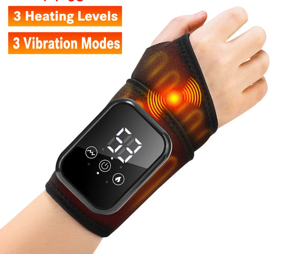 Electric Ankle Brace with Heat & Vibration Massage – Adjustable Support for Foot Pain, Arthritis & Plantar Fasciitis
