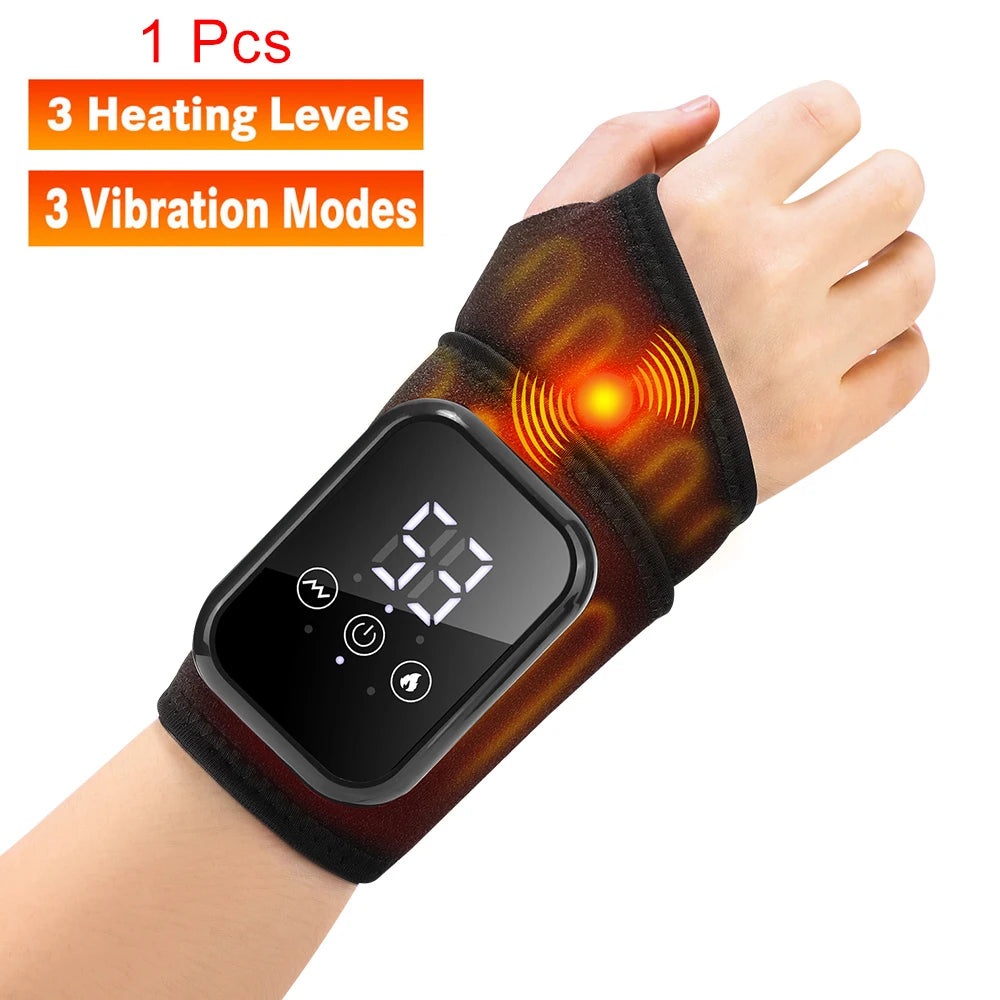 Electric Ankle Brace with Heat & Vibration Massage – Adjustable Support for Foot Pain, Arthritis & Plantar Fasciitis