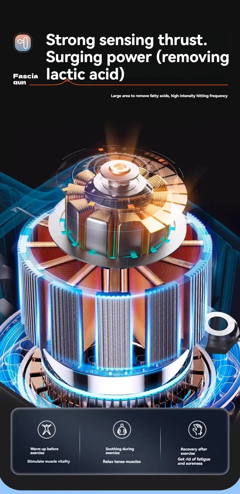 2025 Smart Fascia Gun Electric Massager Massage Hammer Electric Fascia Gun Home Handheld Hammer Back Artifact Christmas Gift