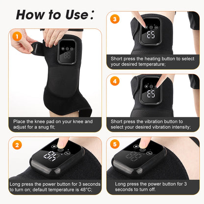 Cordless Heated Knee & Shoulder Brace for Joint Support & Recovery