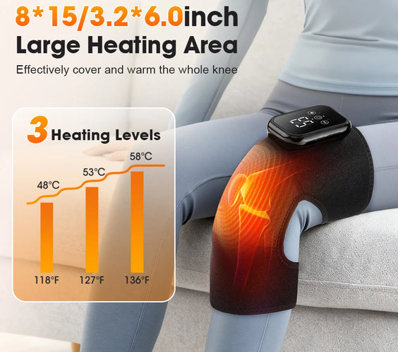 Cordless Heated Knee & Shoulder Brace for Joint Support & Recovery