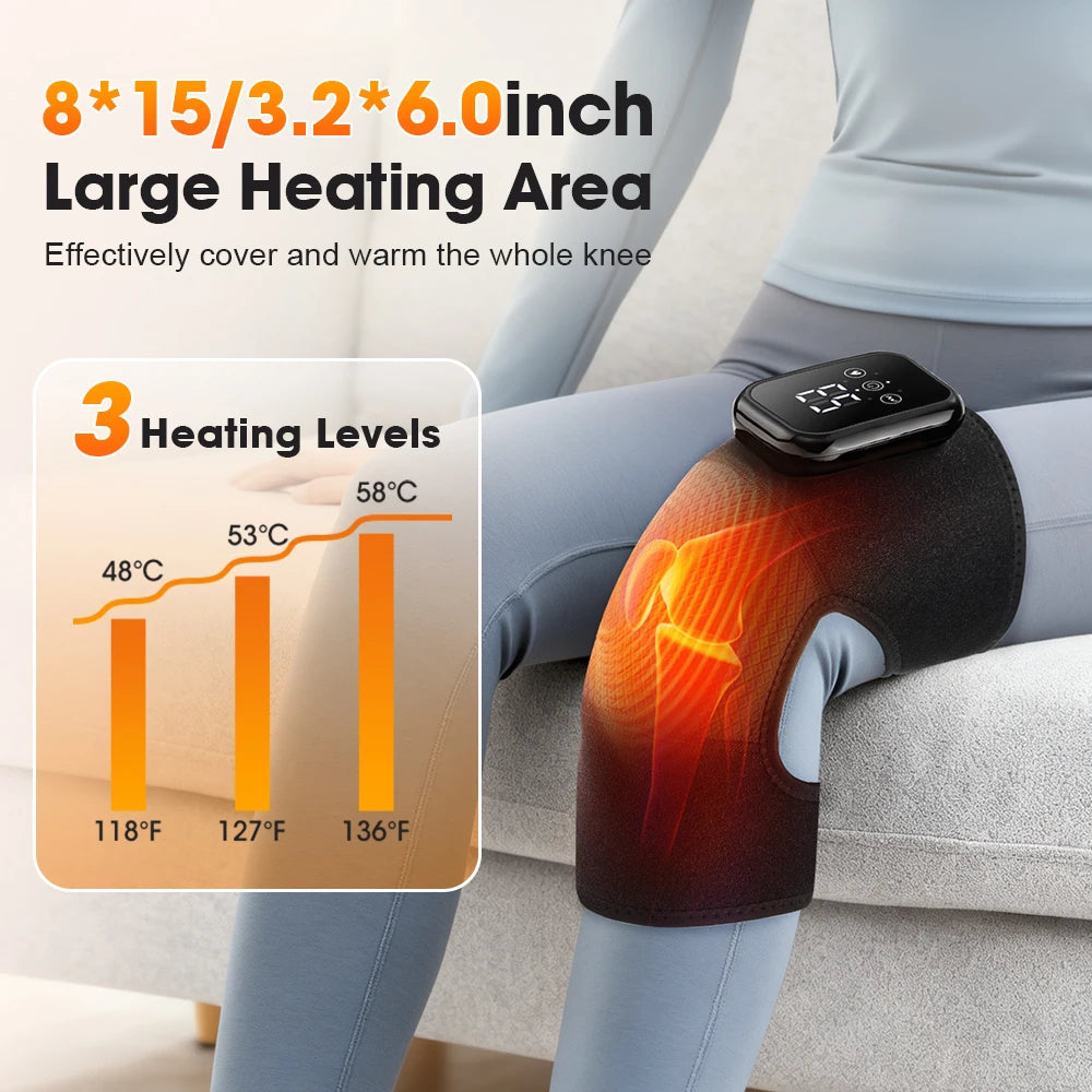 Cordless Heated Knee & Shoulder Brace for Joint Support & Recovery