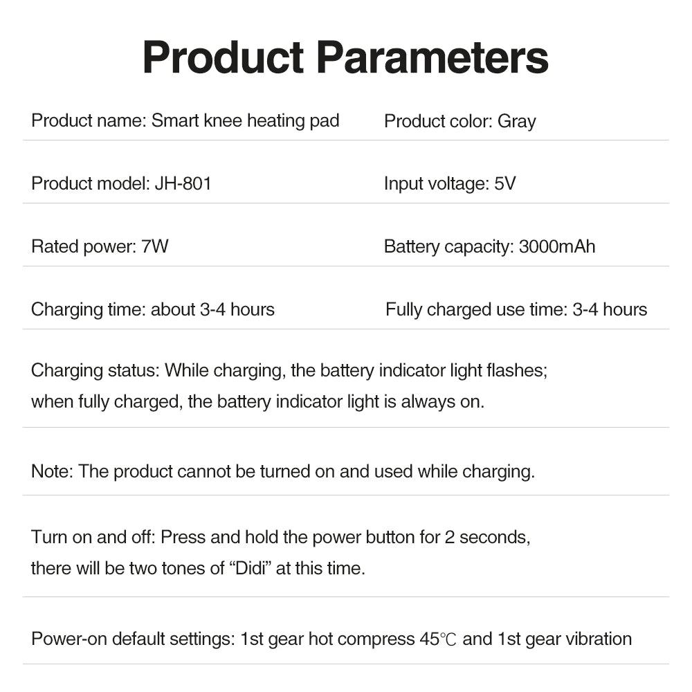 Cordless Heated Knee & Shoulder Brace for Joint Support & Recovery