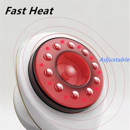 Electric Scraping Massage Cupping Body Massager Vacuum Cans Suction Cup Heating Fat Burner Anti-cellulite Massager