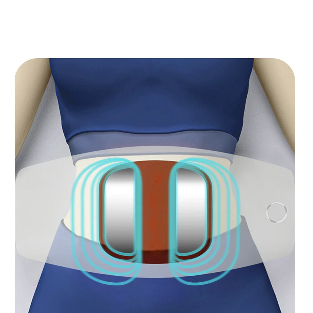 Electric Lumbar Traction Massager Inflatable Back Stretcher Device Adjustable Vibration Waist Massager Waist Spine Support Back