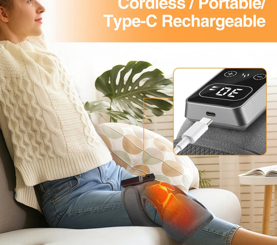 Cordless Heated Knee & Shoulder Brace for Joint Support & Recovery