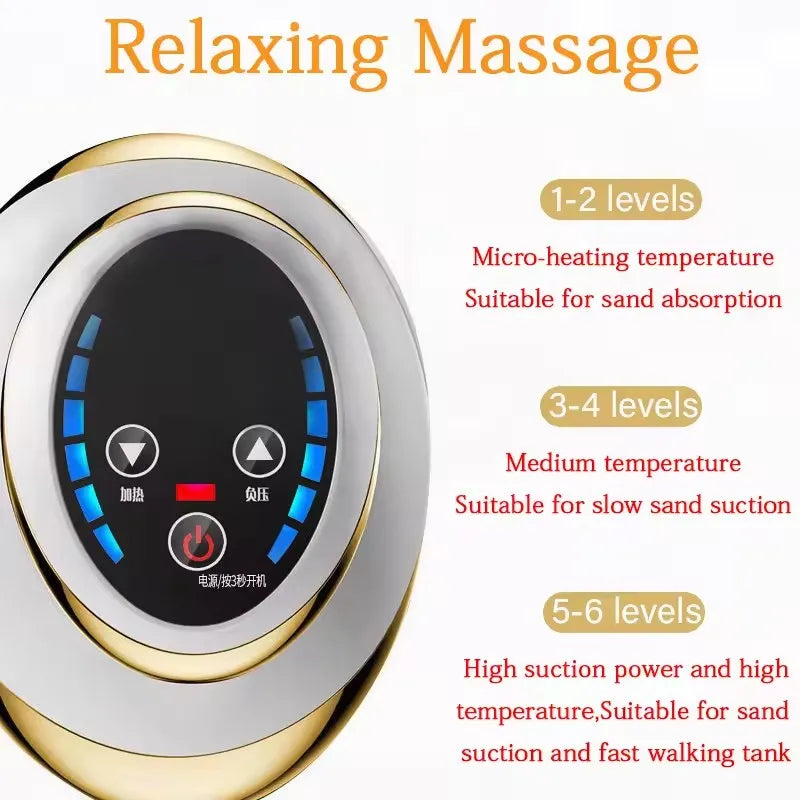 Electric Scraping Massage Cupping Body Massager Vacuum Cans Suction Cup Heating Fat Burner Anti-cellulite Massager