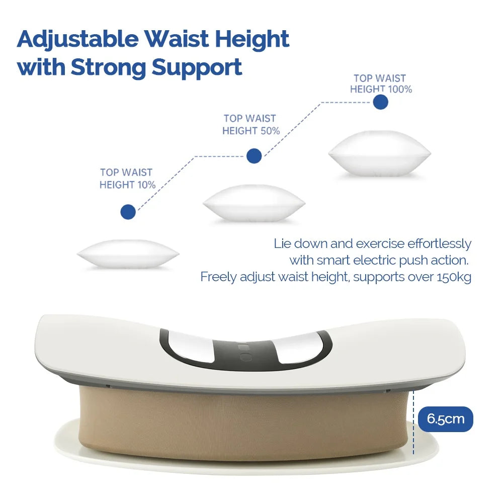 Electric Lumbar Traction Massager Inflatable Back Stretcher Device Adjustable Vibration Waist Massager Waist Spine Support Back