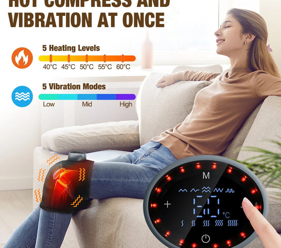 Cordless Heated Knee & Shoulder Brace for Joint Support & Recovery