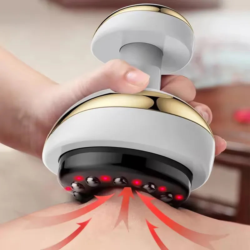 Electric Scraping Massage Cupping Body Massager Vacuum Cans Suction Cup Heating Fat Burner Anti-cellulite Massager