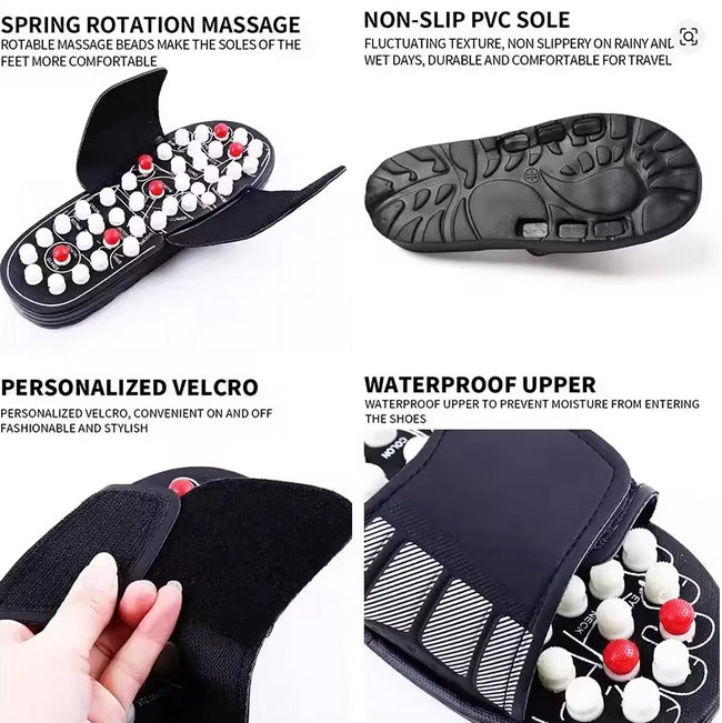 Acupressure Foot Massager Sandals – Reflexology Foot Massage Slippers Shoes